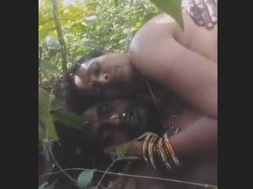 Outdoor Telugu couple engages in sexual activity