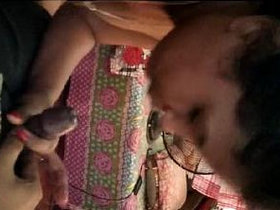 Assamese girl gives a sensual blowjob in a homemade video