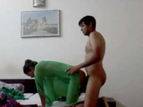 A seductive woman enjoys self-stimulation and intercourse