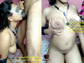 An Indian woman demonstrates her skills in oral pleasure with her lover