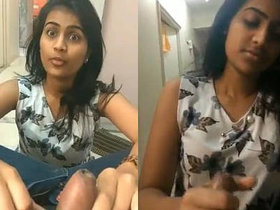 Prajakta, a slut from Mumbai, performs a sensual oral sex act