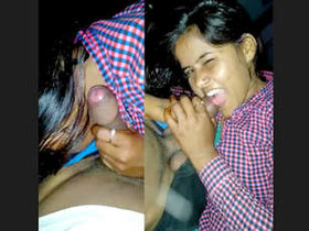 Indian girl caught on camera sucking dick at night