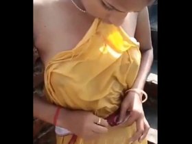 Indian village sister's seductive bath