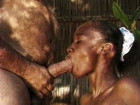 Ebony woman roughly fucked by Ron