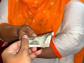 Curvy Indian wife exchanges sex for money