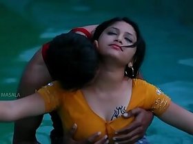 Hot Mamatha romance with boy friend in swimming pool-1