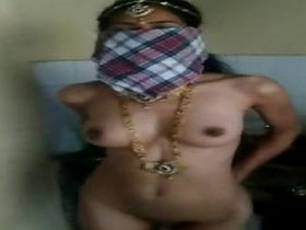 Indian girl strips and dances