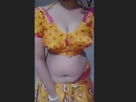 Sensual tango performance with a stunning nude angel