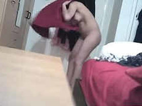 Desi damsel swaps saree for seduction