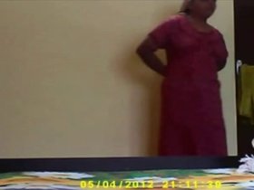 Elderly aunt undresses for secretly recorded footage