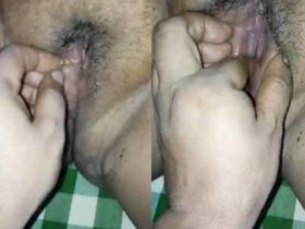 Indian couple engages in nighttime play