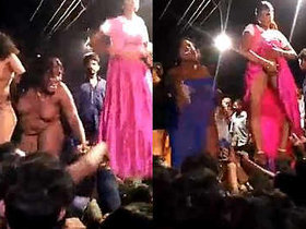 Rural women perform unclothed choreography