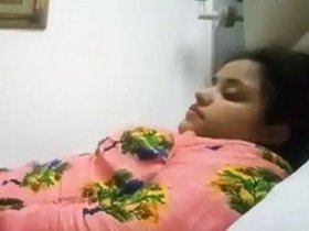 Stunning wife shares intimate moments in hotel room