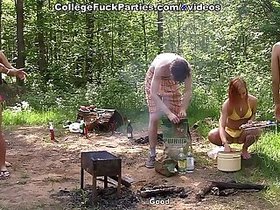 Real wild college fucking by the lake scene 2
