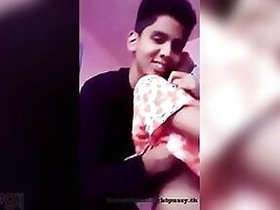 An adult teenage girl enjoying romantic home sex with her boyfriend