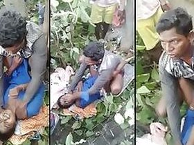 Desi mms wife slut caught cheating with older roommate outdoors