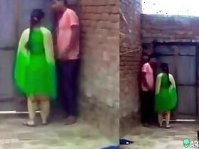 Security camera captures schoolchildren kissing in the background at school, Desi MMC XXX