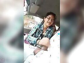 Indian porn mms horny chubby girl giving a blowjob to a guy in his car