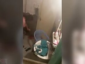 A Pakistani aunt's hidden camera recording from the bathroom