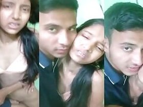 Desi the college student is a virgin and the guy tries to engage her in XXX action