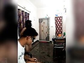 Hindustani Desi slut has nipples licked by XXX lover in living room
