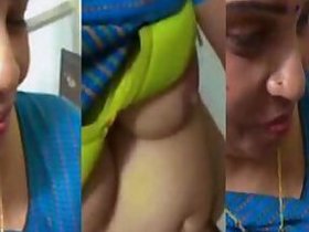 Marathi bhabhi licks pussy and jerks Desi MMS