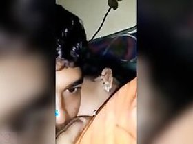 Aunt Desi feeds her roommate boyfriend's tits