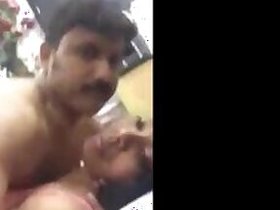 Tough home movie scene with a young and horny mallu couple