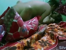 Hidden camera captures Desi the slut and XXX buddy having sex on the bed