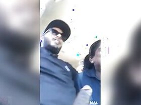Eccentric aunt Desi sucks and fucks hard with XXX fucker right in the car