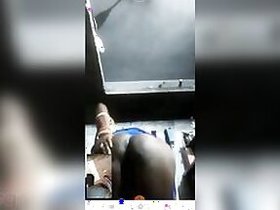 Desi XXX's hillbilly wife shows off her big black ass on camera for selfies