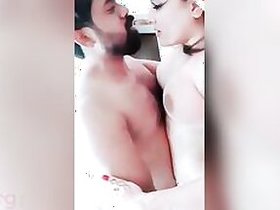 Pretty Pakistani wife with her newlywed spouse
