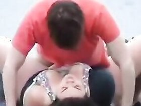 Awkward angel enjoys outdoor sex and gets fucked in her big ass