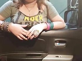 Desi hitchhiker talks dirty as she fucks dude for XXX video