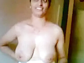 Shy Aunt Marathi undresses