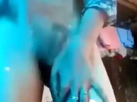 Desi GF Hrd jerks off her wet pussy with a video call with her boyfriend