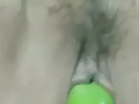 Desi bhabi plays on camera with a runner