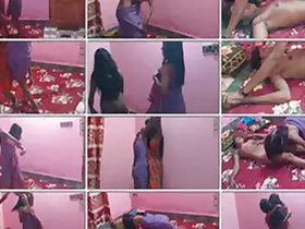 Dancing Bangladeshi girls have a threesome
