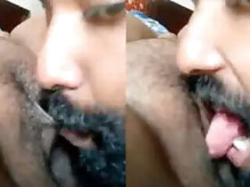 Husband eats chocolate yummy pussy GF