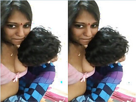 Pretty Girl Records Her Boobs Sucking Selfies