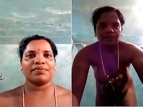 Tamil Bhabhi Records Her Nude Bathing Video For Lover