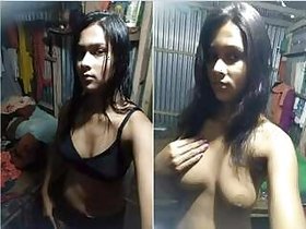 Pretty Bangla Girl Shows Her Boobs Part 1