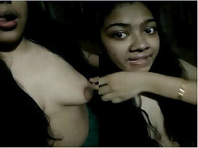 Pretty Desi Indian shows off her tits
