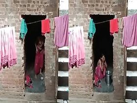 Recording Desi Bhabha Bathing In Hidden Camera Part 3