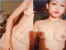 Assam girl shows her tits and pussy
