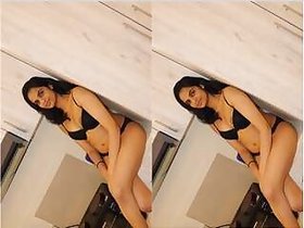 The most sought-after girl, Showing her tits and part pussy