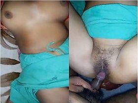 Desi Bhabhi squeezes her tits and gets fucked