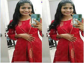 Hot Desi Girl Sucking Lover's Tits