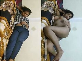 Desi Sarika Plays with Her Big Tits and Hot Ass on Camera